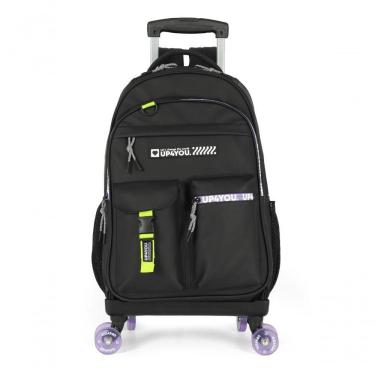 Imagem de Mochila Com Rodas Up4you Preto - único Preto