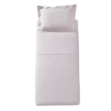 Imagem de Jogo de Cama Solteiro Döhler Marie 300 Fios 3 Peças, Lilás