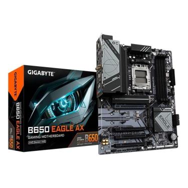 Imagem de Placa Mãe Gigabyte B650 Eagle AX, AMD AM5, ATX, DDR5, LED RGB, Wi-Fi 6E, Bluetooth, - 9MB65EGX-00-10-Unissex