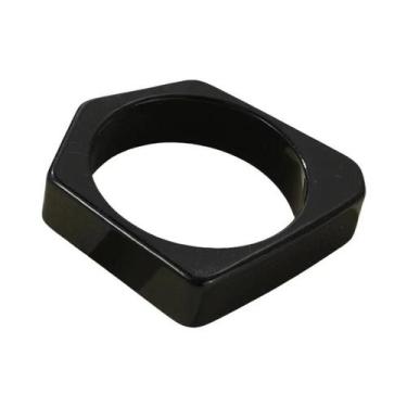 Imagem de Pulseira De Resina Acrílica Geométrica Larga Retrô Feminina Para Festa