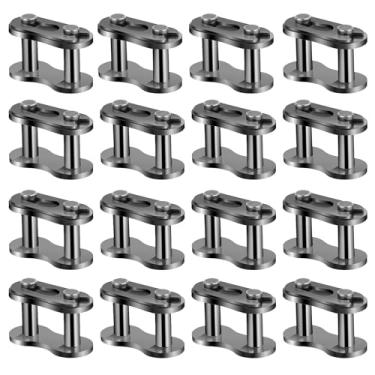 Imagem de 16 peças 420 correntes de conector de rolo mestre corrente corrente mestre bolso moto corrente corrente cross master link conector substituição Dirt Bikes peças de motocicleta Go Kart Mini peças de