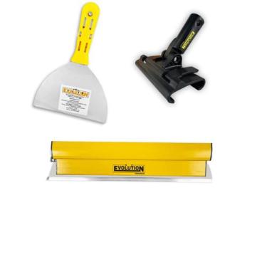 Imagem de Kit Desempenadeira Flexível Evolution Com Suporte Alongador Preto E Es