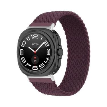 Imagem de Pulseira Solo Loop De Nylon Trançado Para Samsung Galaxy Watch 7 Ultra