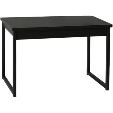 Imagem de Escrivaninha Mesa Escritório Estilo Industrial - Home Office - Madeira - Preto - Branco - Rose Gold (Preto/Preto)