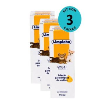 Imagem de Kit Loção Limpadora de Orelhas Limpinho 110ml Com 3 unidades - Konig