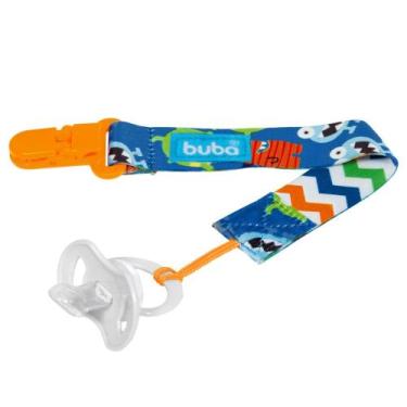 Imagem de Prendedor chupetas buba com cordão fun divertido - monstrinho