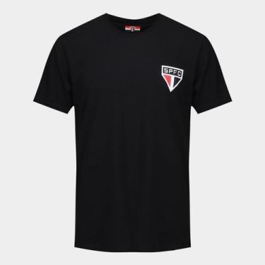 Imagem de Camiseta São Paulo Masculina - Surf Center, Preto, M