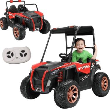 Imagem de Carro Importway UTV Elétrico Infantil Vermelho 12V Controle Remoto