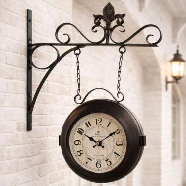 Imagem de Relógio Dupla Face Parede Estação Trem France 1903 Vintage - Genérico,