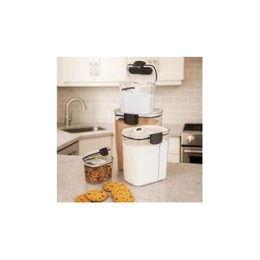 Imagem de Kit 4 Potes Herméticos Alimentos Cozinha Recipiente Conserva Plástico 