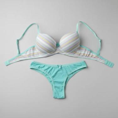 Imagem de Conjunto Lingerie Básico Listrado Amorelie Feminino