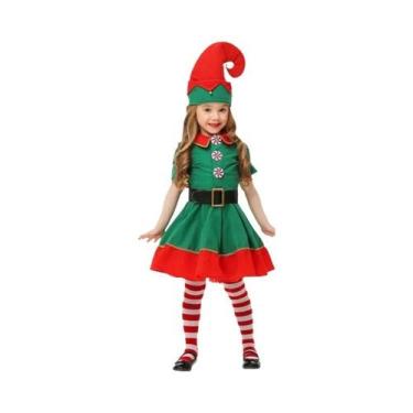 Imagem de Fantasia De Elfo Verde Para Crianças, Macacão De Natal Para Meninos E 