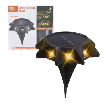 Imagem de Luminária Solar De Piso E Parede Com Led Quente 8
