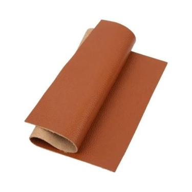 Imagem de Almofada De Sofá Em Couro Bovino Macio Marrom 1.5mm, Camada Superior D