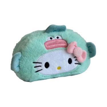 Imagem de Estojo De Lápis Hellokitty Fofo Em Poliéster Macio Com Zíper Para Orga