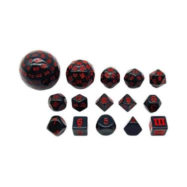Imagem de Conjunto De Dados Poliédricos De 15 Peças, Acessórios Para Jogos De Ta