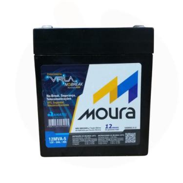 Imagem de Bateria Selada Moura 12V 5ah Vrla Agm - Alarme, Nobreak