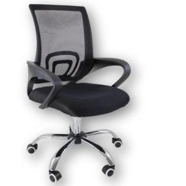 Imagem de Cadeira De Escritório Oficial Begonia Tela Mesh Ergonômica Preto - Ofi