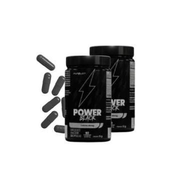 Imagem de Cafeína Em Capsula 400mg Power Black (2 Frascos) - MVPower - MV POWER