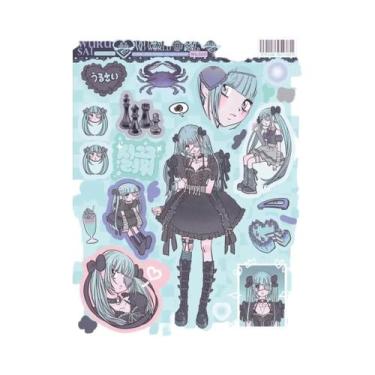 Imagem de Adesivos Estilo Instagram Spicy Girl 1/4 Peças Personagem Domi Popular