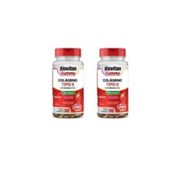 Imagem de Kit 2 Colágeno Tipo II 2x30 gomas Vitamina C e E Unilife Bioviton-Unissex