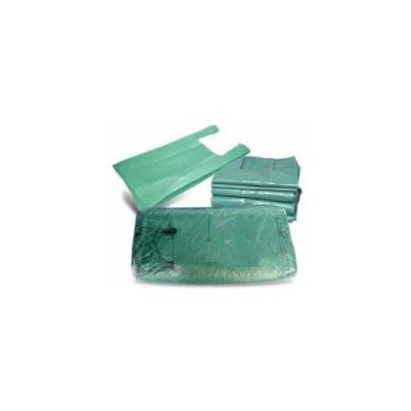 Imagem de Sacola Reciclada Verde 35 Cm X 45 Cm Pacote C/550 Und - Higipack