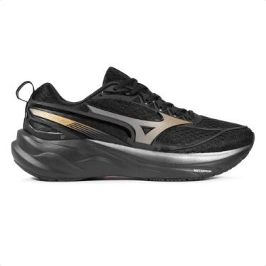 Imagem de Tênis Mizuno Space 5 Masculino, Preto, Dourado, 45