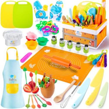 Imagem de Conjunto de cozinha EFO SHM Kids Montessori Pretend Play 52 unidades