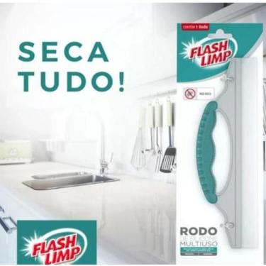 Imagem de Rodo De Silicone Multiuso Flash Limp Limpa Vidros Cozinha Pia FLP7658 