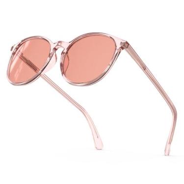 Imagem de Óculos para enxaqueca Bloomoak FL-Flex com lentes rosadas UV400