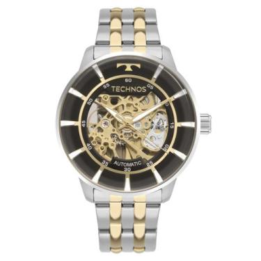 Imagem de Relógio Technos Automático Masculino Skeleton Bicolor - G3265AM/1P
