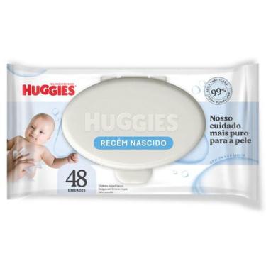 Imagem de Lenços Umedecidos Huggies Recém-Nascido Sem Fragrância 48 Unidades