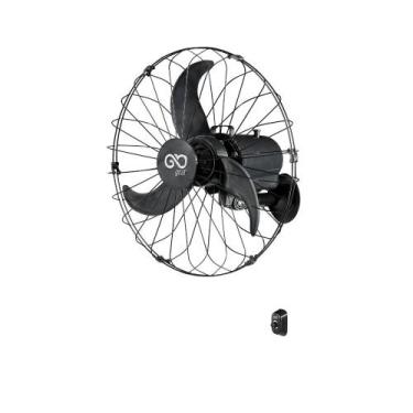 Imagem de Ventilador de Parede GOAR 60cm Rotação de 1370 RPM 3 Hélices Preto 150