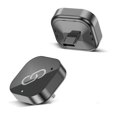 Imagem de Adaptador Wireless CarPlay Tipo-C USB C Android Auto Plug & Play 2 Em 