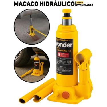 Imagem de Macaco Hidráulico 2 Ton Vonder Reforçado Compacto P/ Carro Oficina Pro