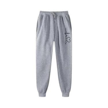 Imagem de Calças De Moletom Femininas De Alta Qualidade, Moda Casual Harajuku, R