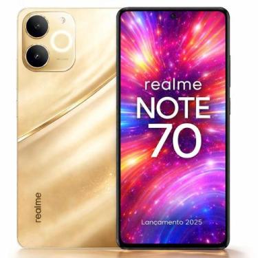 Imagem de Smartphone Celular Realme Note 70, 256GB, 8GB RAM, Android 14, Câmera 