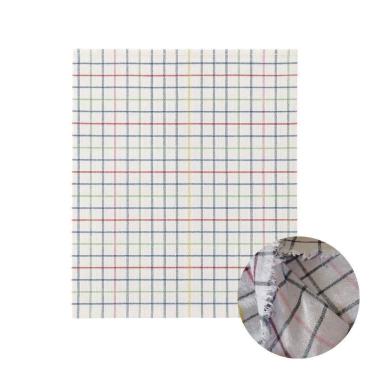 Imagem de 15 Panos De Chão Listrado Alvejado Multiuso Kit Para Limpeza Grande Grosso 65x43cm