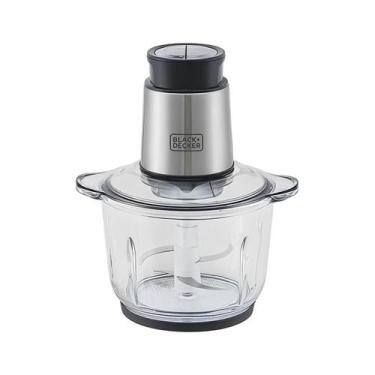 Imagem de Mini processador black decker em inox mp300g-br gourmand gris 300w 127