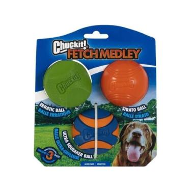 Imagem de Brinquedo Chuckit Fetch Medley Pack 3 Bolas Para Cães Médio - Chuckit!