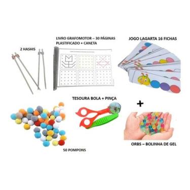 Imagem de Brinquedo Educativo Jogo Sensorial Coordenação Motora Fina - T&D JOGOS
