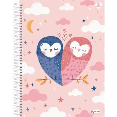 Imagem de Caderno Pequeno Espiral 1/4 96 Folhas Capa Dura KBOM Feminino 14x20cm 