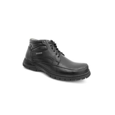 Imagem de Bota Anatomic Gel Conforto Em Couro 7990 Preto, 45, Preto