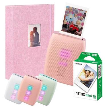 Imagem de Impressora Bluetooth Fujifilm Instax Mini Link 3 Rosa + Album + Filme 