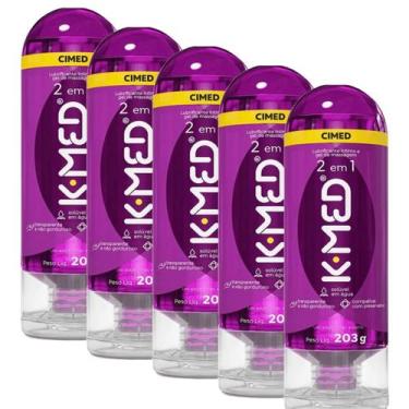 Imagem de Kit 6 Unidades de Gel Lubrificante Íntimo K-MED 203g 2 em 1 Cimed  Con