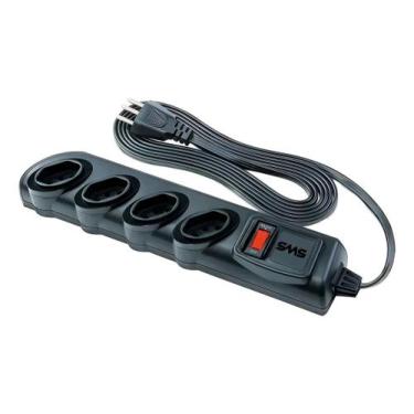 Imagem de Filtro de Linha SMS Bivolt 4 Tomadas Cabo 3 Metros Circuit Breaker