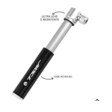 Imagem de Bomba de Ar Manual TSW Mini em Alumínio Anodizado  Compacta, Leve e Ef