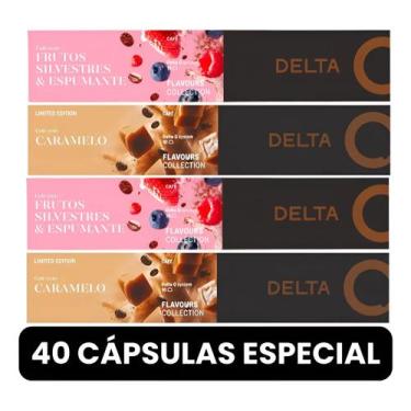 Imagem de 40 Cápsulas Delta Q Kit Combo Caramelo + Frutos E Espumante - DeltaQ