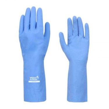 Imagem de Luva de latex multiuso G azul - Volk