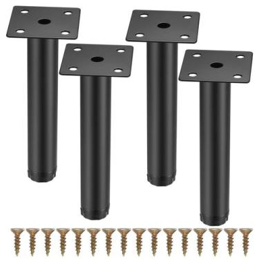 Imagem de Pés para Móveis Fulushouxi 15 cm Ajustáveis de Metal 4 Peças